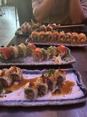 Shitake, Rainbow, Manhattan, Spider Maki   at Nori in Austin