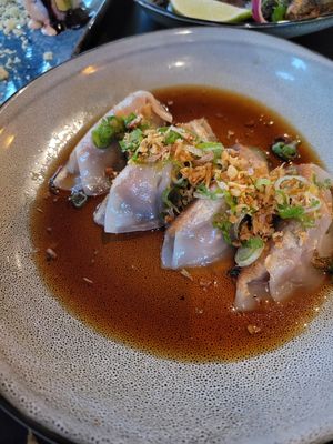 Impossible gyoza at Nori in Austin