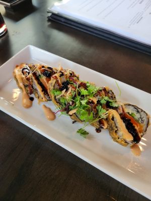 Dragon roll at Nori in Austin