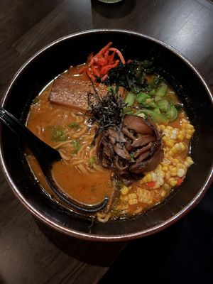 Spicy creamy ramen  at Nori in Austin
