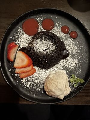 Lava cake!!  at Nori in Austin
