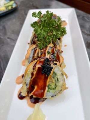Volcano Maki roll  at Nori in Austin