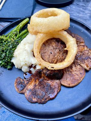 AMAZING mushroom “steak"  at Nori in Austin