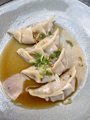 Impossible gyoza  at Nori in Austin