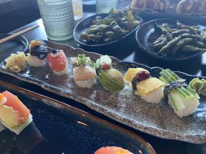 Sushi platter at Nori in Austin