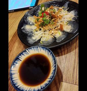 Soft pea dumplings at Chay Corner in Hue