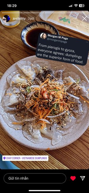 Mix dumplings at Chay Corner in Hue