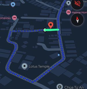 Correct entrance  at Chay Corner in Hue