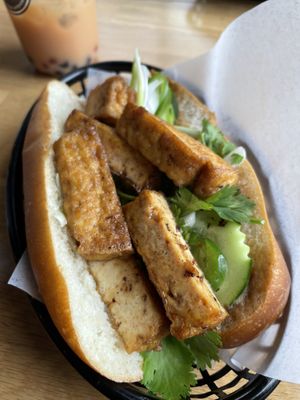 Tofu banh mi  at Bep Vietnamese Kitchen in Holly Springs