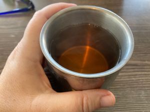 Insulated mugs so your (free) jasmine tea stays hot on a cold day- it’s the little things at  Viet Quan in San Francisco