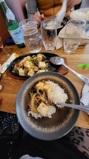 Tofu aux champignons at Délices d'Asie in Castres