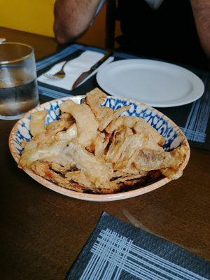 Breaded artichoke cores at Puerto Limon in Palafrugell