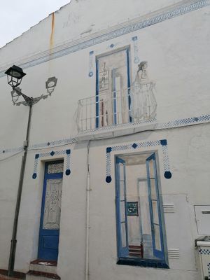 Wall art at Puerto Limon in Palafrugell