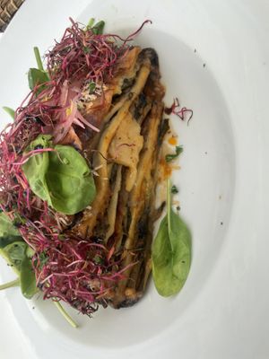 Plant-based lasagna  at Persil in Paris