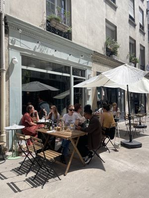 Outside  at Persil in Paris