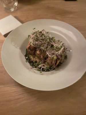 Lentil croquetas   at Persil in Paris