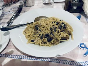   at Ouzeri in Santorini