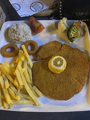 Vegan schnitzel   at Karen Brasserie in Mugla