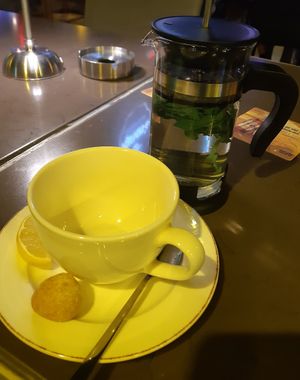 Mint tea at Karen Brasserie in Mugla