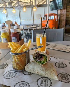 vegan doner kebab at Karen Brasserie in Mugla