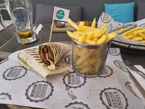Vegan kebab at Karen Brasserie in Mugla