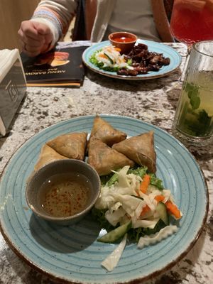 Vegetable samosa  at Taj in Krakow