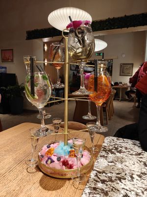 Drink tower at Taj in Krakow