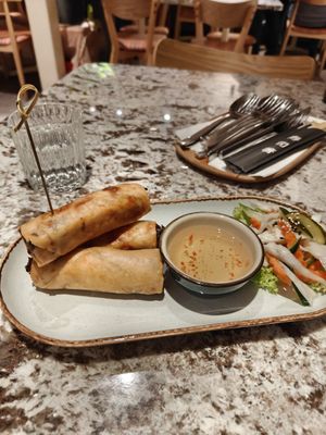 Spring rolls at Taj in Krakow