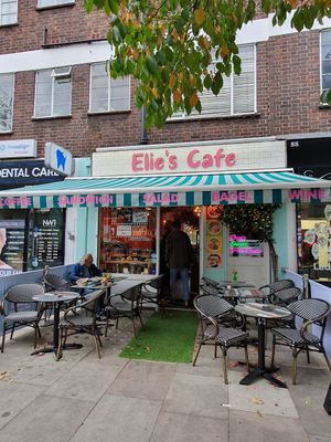  at Elie's Cafe in North London