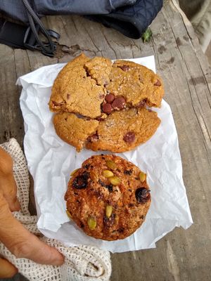 Salted chocolate chip and muffin at Soto's True Earth Market in Cambria
