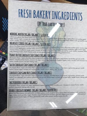 vegan baked goods at Soto's True Earth Market in Cambria