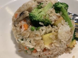 Vegetable fried rice made vegan  at Shiki in Kennewick
