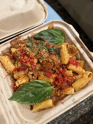 Spicy “Wild Boar” Ragu Rigatoni  at Fair Game in Austin