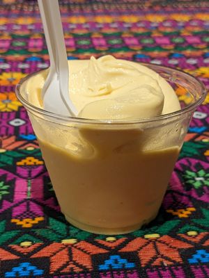 Pumpkin soft serve at Fair Game in Austin