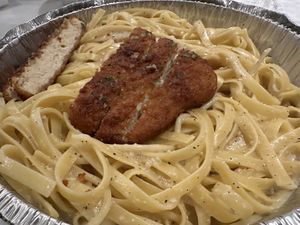 Chick’n Alfredo  #Veganuary at Fair Game in Austin