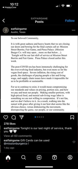   at Fair Game in Austin