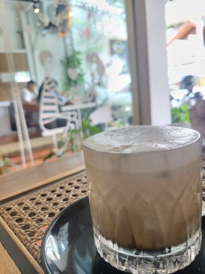 Iced tiramisu oat coffee - delicious! at Adam's Coffee & Pastry in Yogyakarta
