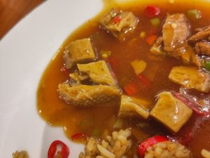 Mock duck close up at Shantung in Jakarta