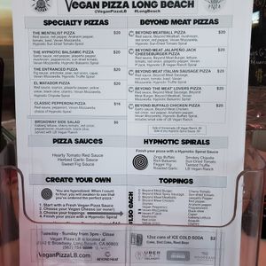 Great menu at Jug Band Coffee and Tea in Long Beach