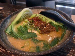 Tan Tan with extra bok choy  at Ramen Ramen in Queenstown