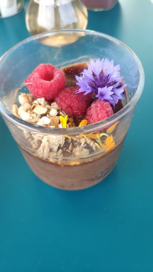 Mousse au chocolat at Le Rainbowl in Saint-pierre-doleron