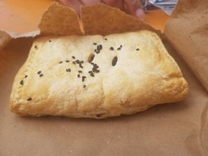 Curried potato pasty at Smashin' Pasties in Newcastle Upon Tyne