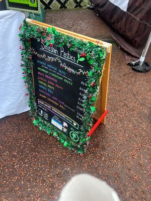 Pastie Menu  at Smashin' Pasties in Newcastle Upon Tyne