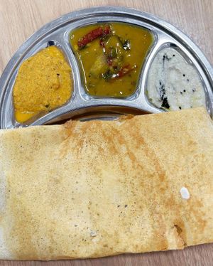 Plain dosa  at Pure Saiva in Petaling Jaya