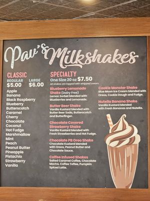  at Pav's Creamery in Uniontown