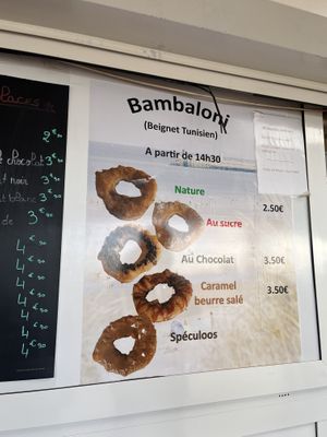 Menu donuts   at Le Tunisien de Calais in Calais
