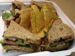 California Club (sans tomatoes, for me) at Aside of Heart in Phoenix