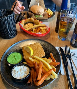 Nofish and chips, nuggets and forky’s burger  at Forky's - Liberec in Liberec