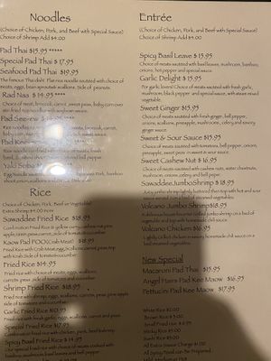 Quite spendy.   at Sawadee Thai in Miami Beach