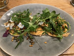 Savoury pancakes: a bit bland  at Volkshuis Deventer in Deventer